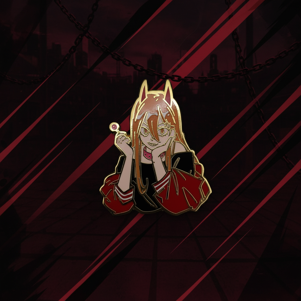 Chainsaw Man Power Lollipop Pin