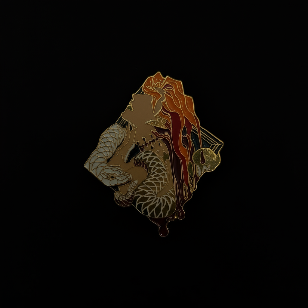 Jojo's Bizarre Adventure Jolyne With Snake Pin