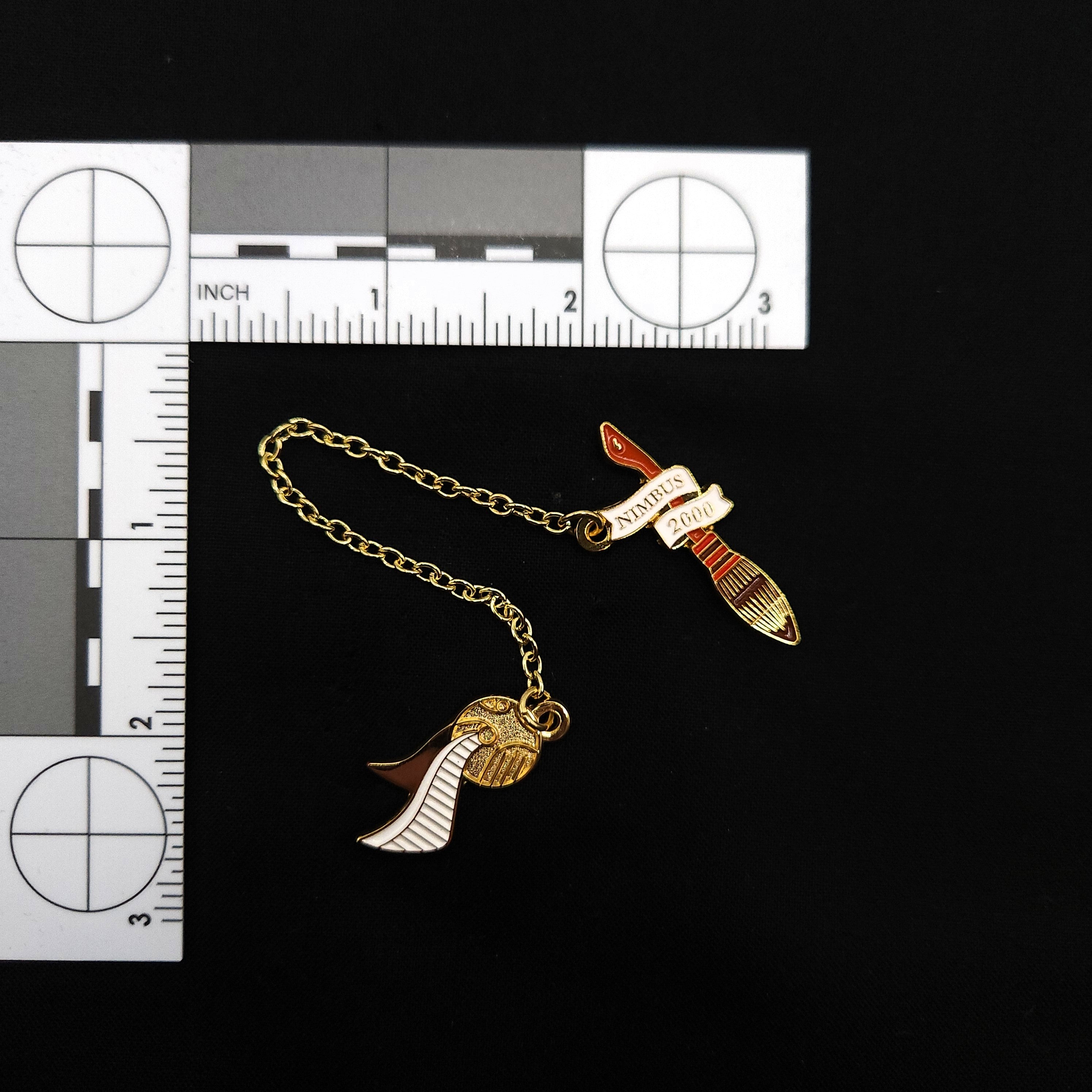 Harry Potter Nimbus 2000 and the Snitch Pin