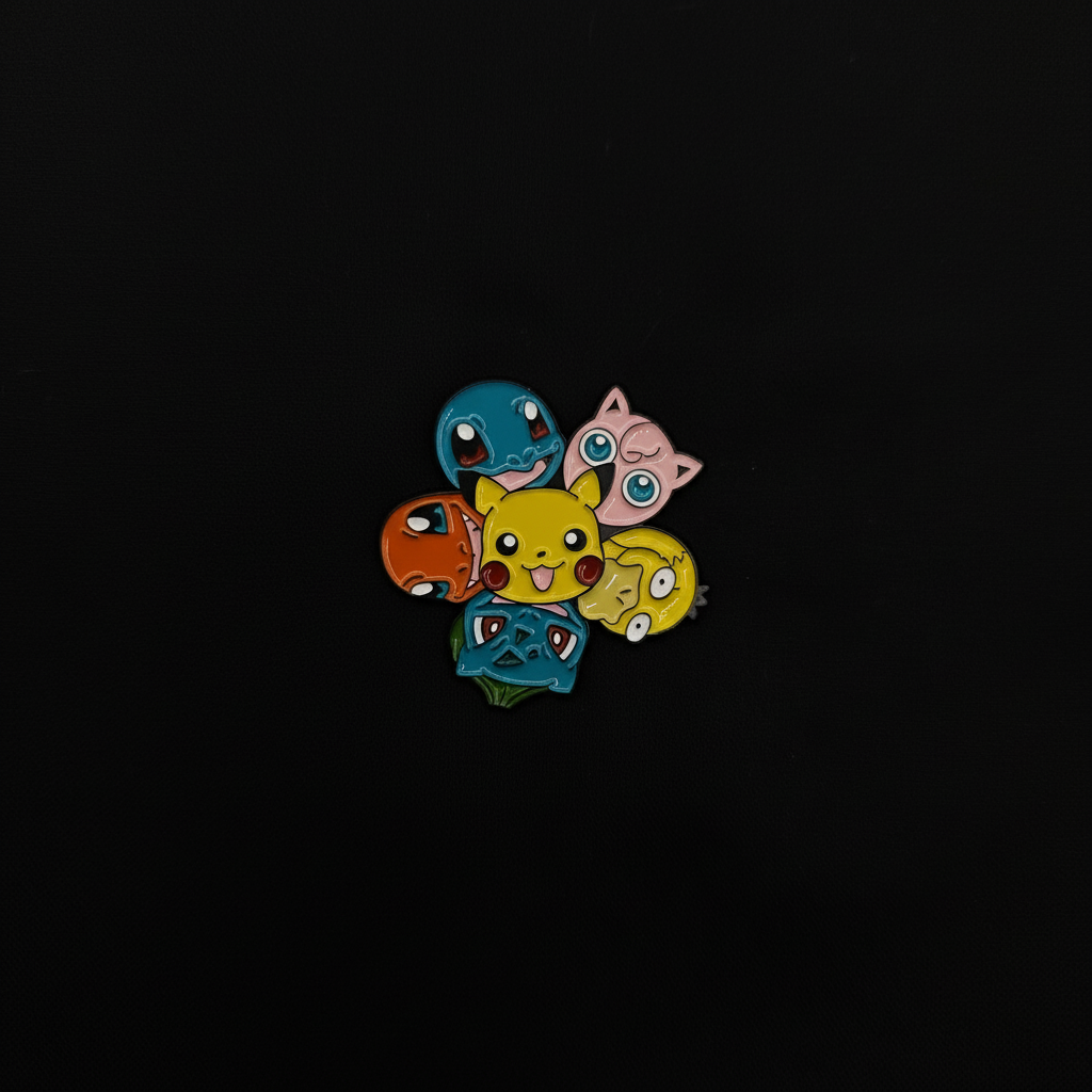 Pokemon Pikachu and Crew Pin