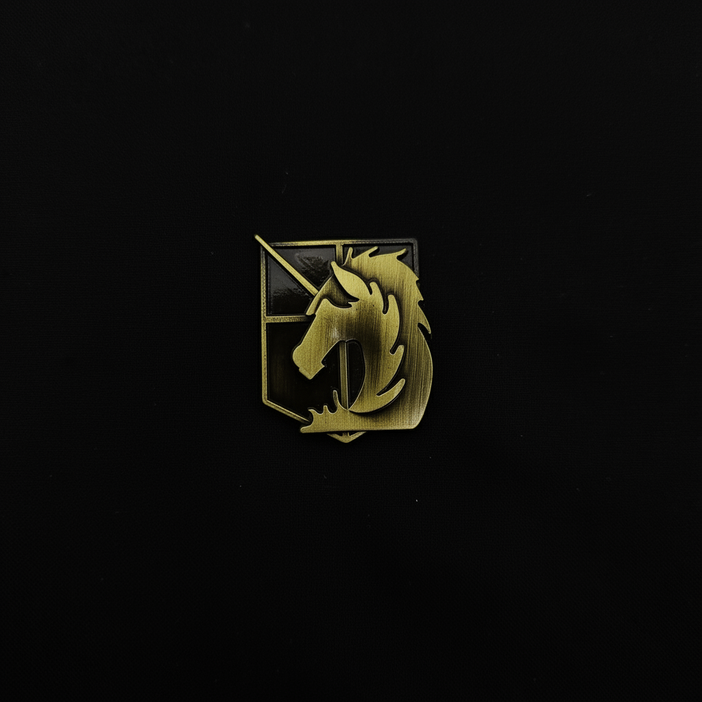Attack on Titan Brass Military Branches Badges