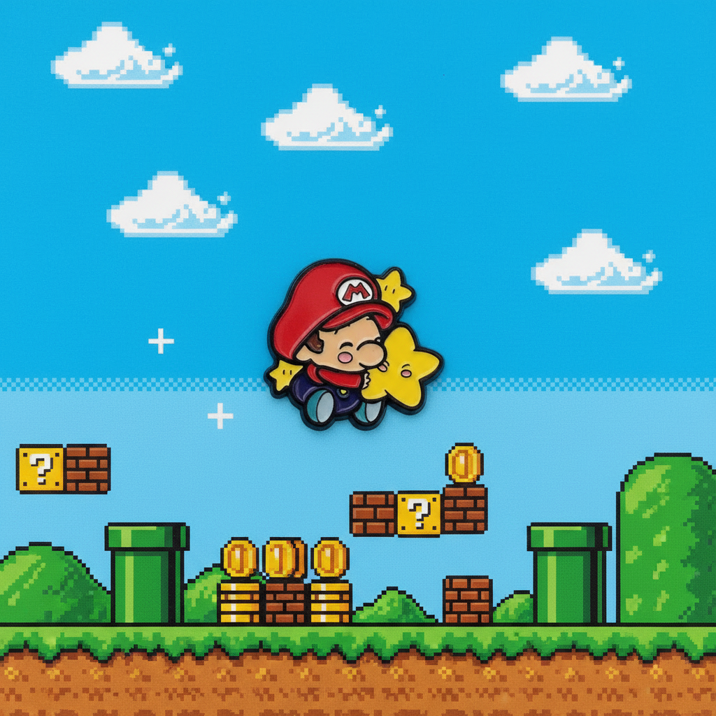 Super Mario Bros. Baby Mario and Star Pin