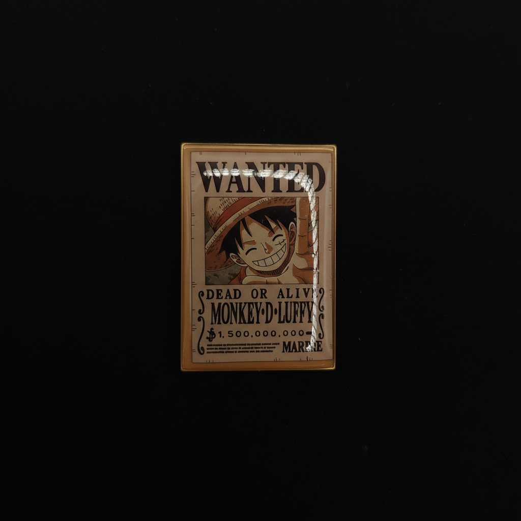 One Piece Luffy Wanted Poster Pin