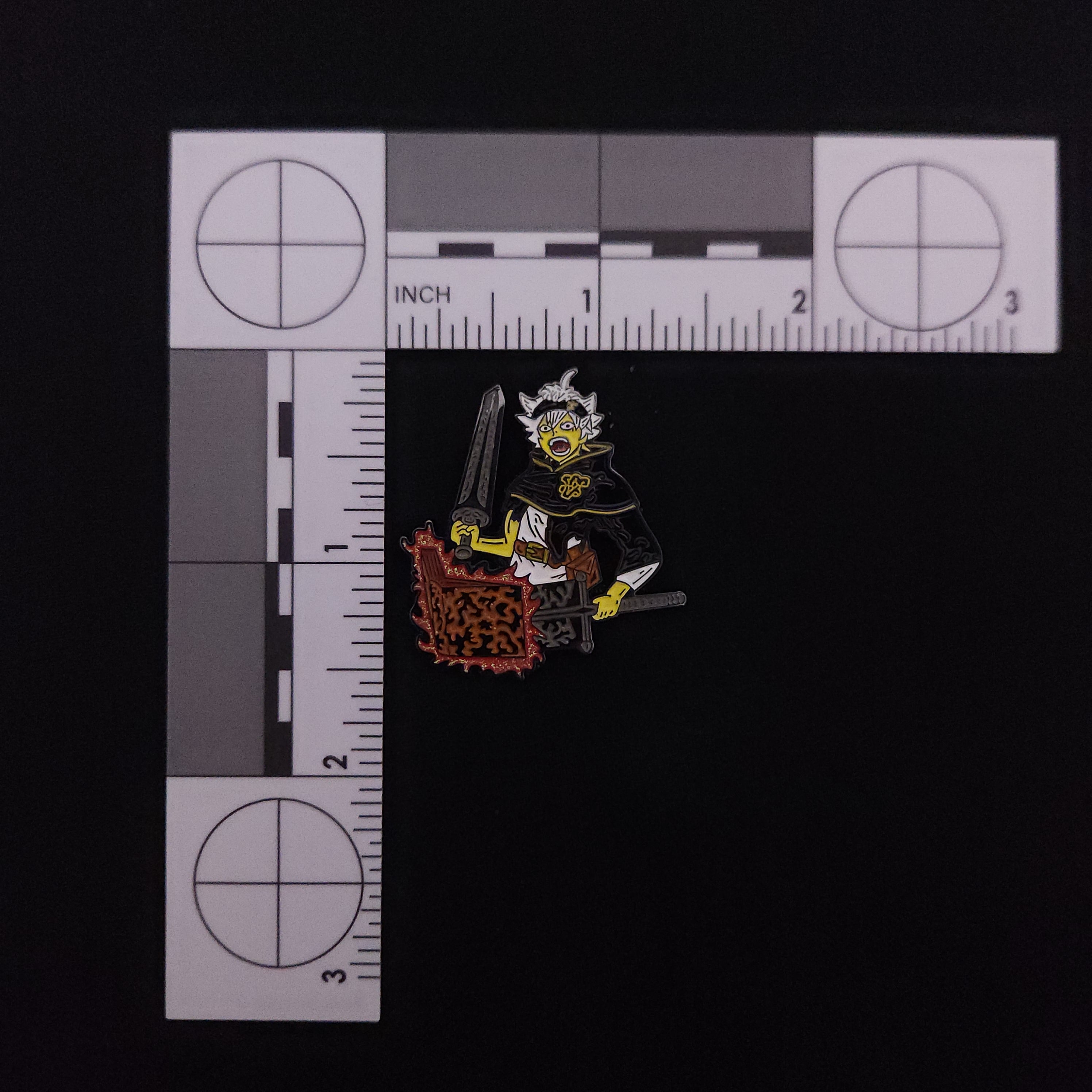 Black Clover Asta and Swords Pin