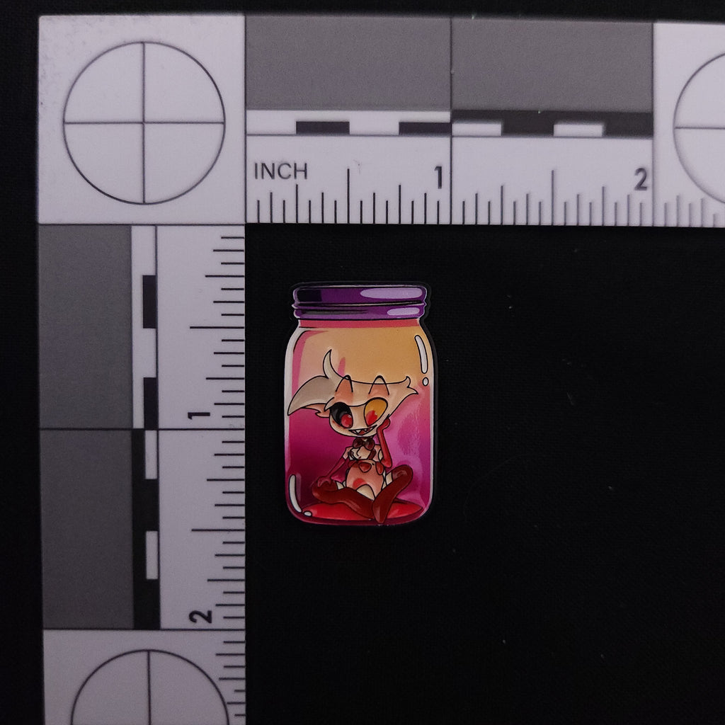 Hazbin Hotel in a Jar Pins