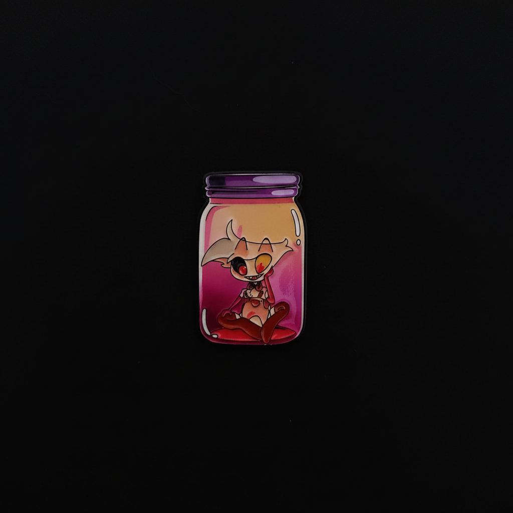 Hazbin Hotel in a Jar Pins