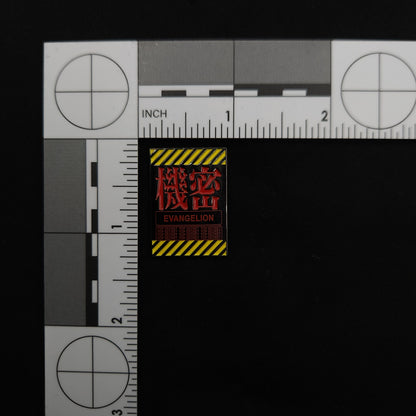 Neon Genesis Evangilion EVA Warning Sign Pin