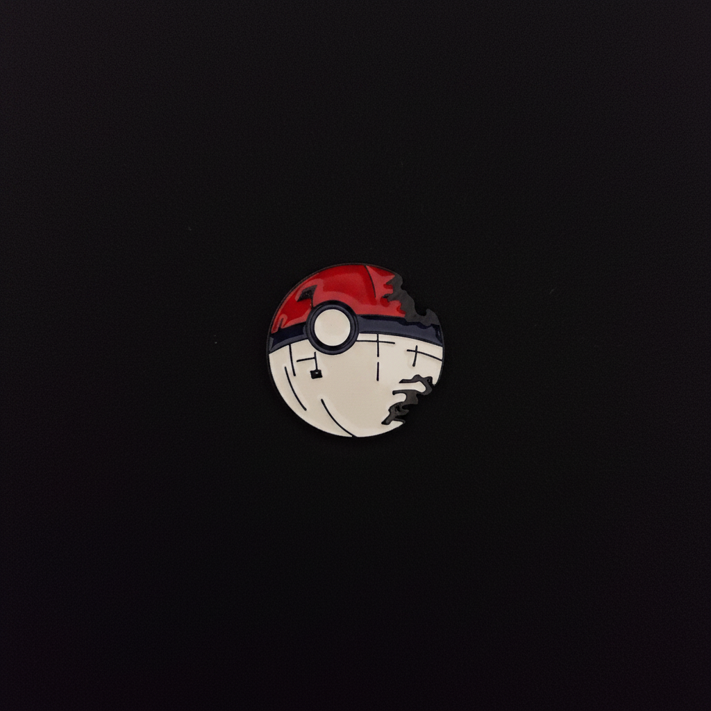 Star Wars / Pokemon Death Star Pokeball Pin