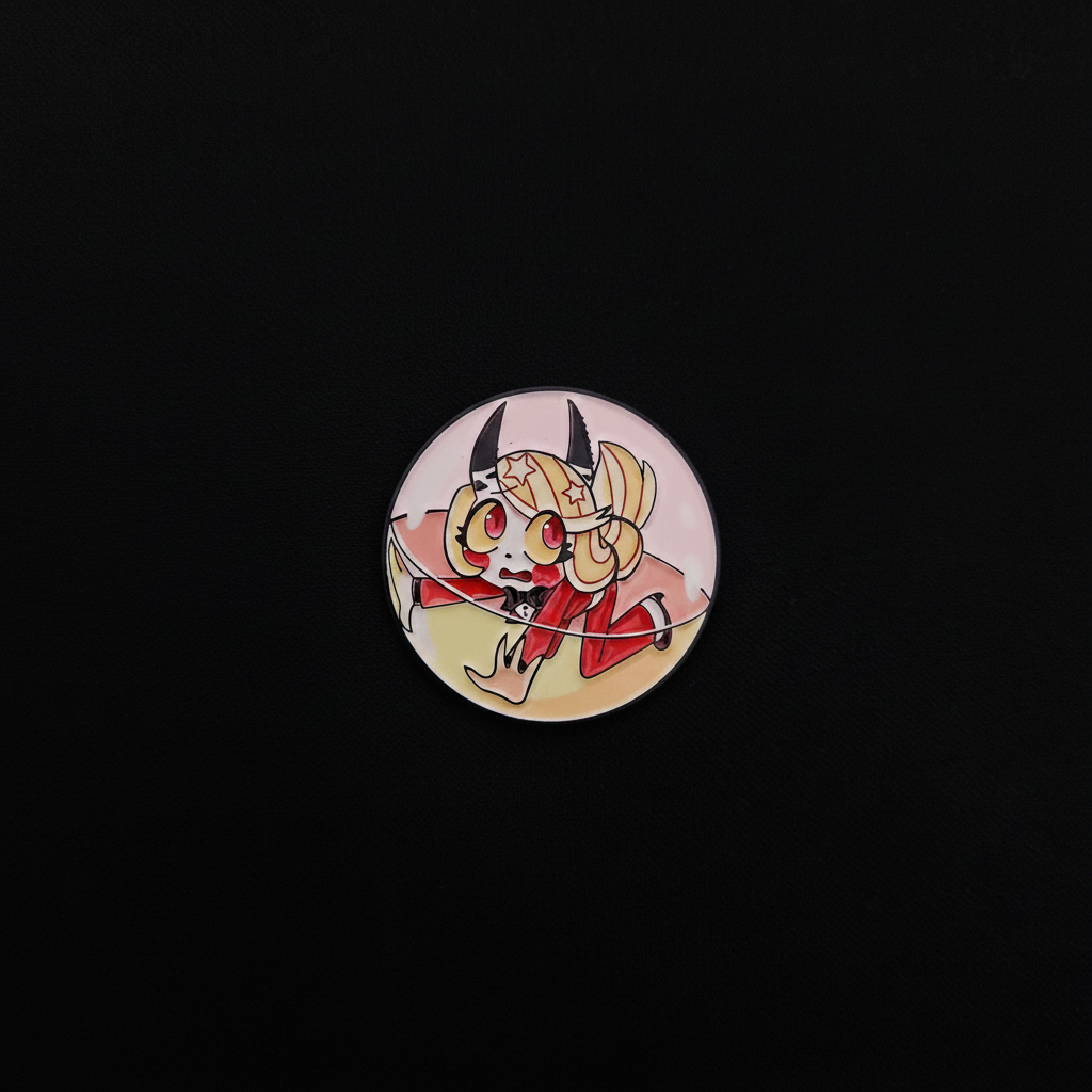 Hazbin Hotel Charlie Round Pin
