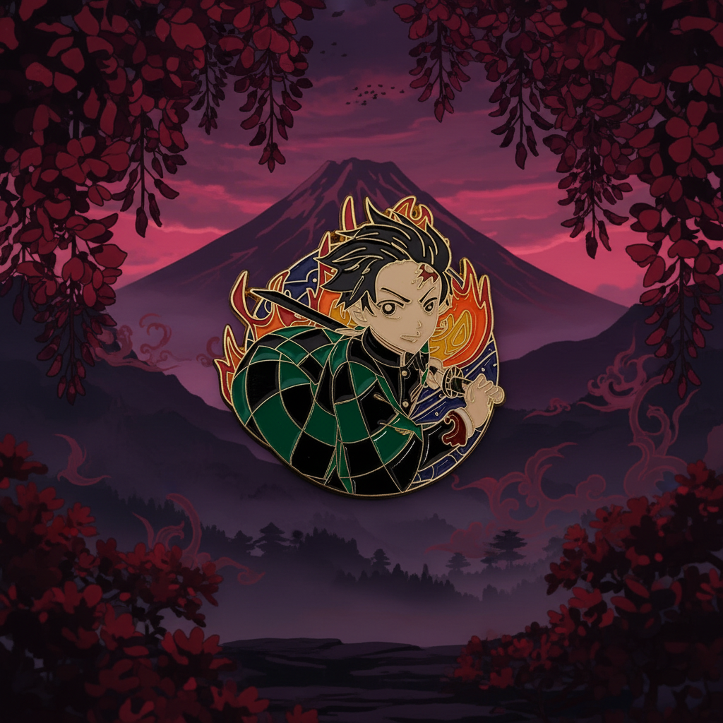 Demon Slayer Tanjiro Fire Pin