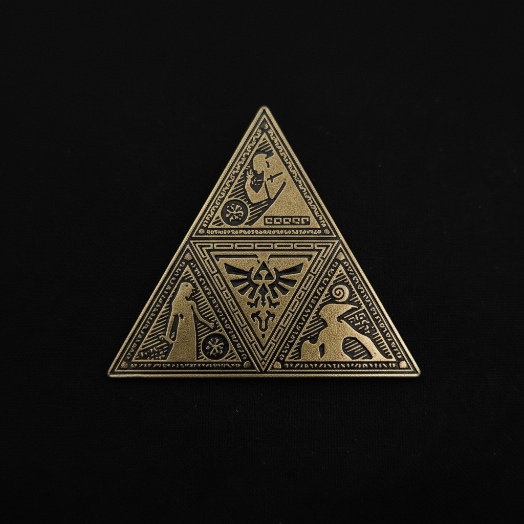 Legend of Zelda Tri Force Pin