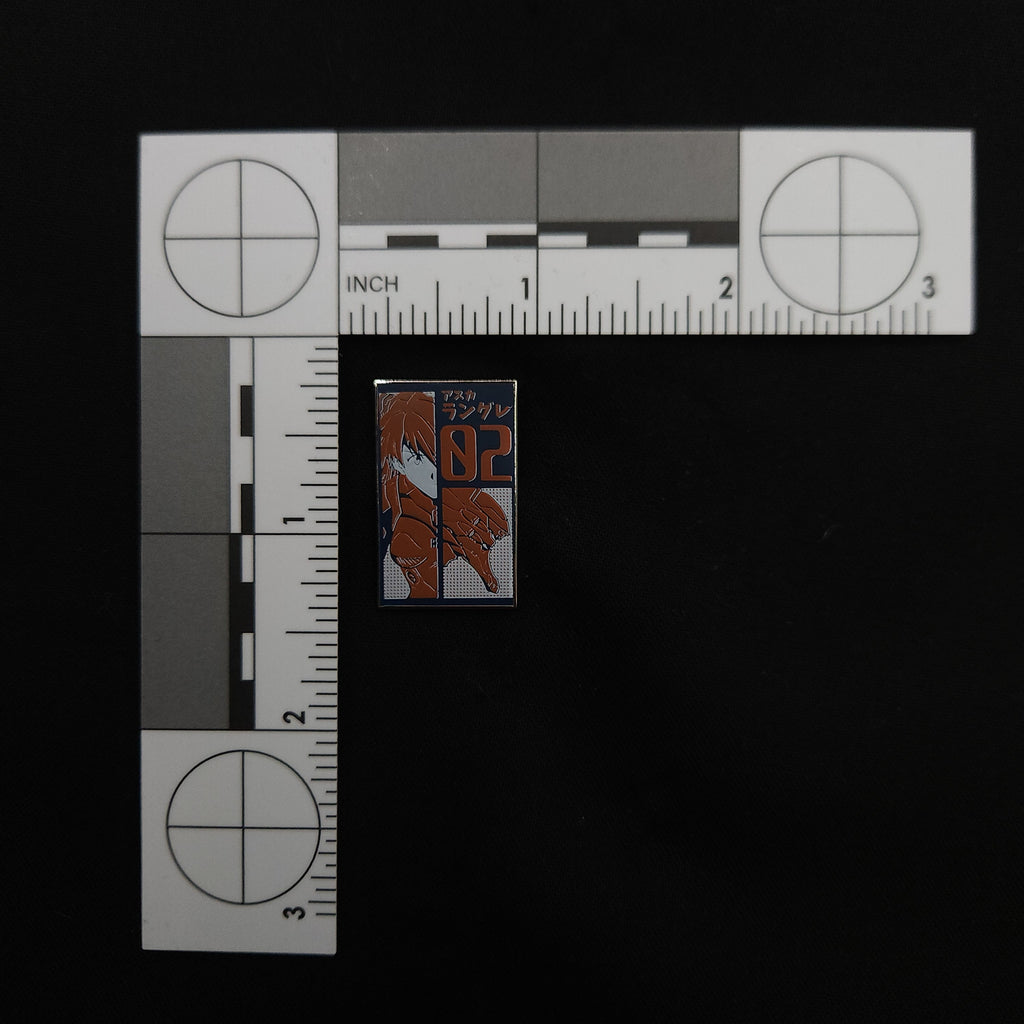 Neon Genesis Evangelion Asuka and EVA Unit-02 Mini Pin