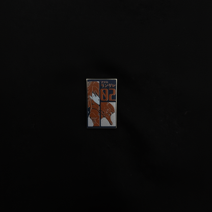 Neon Genesis Evangelion Asuka and EVA Unit-02 Mini Pin