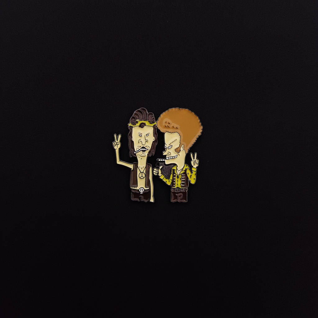 Beavis and Butthead Hippies Pin