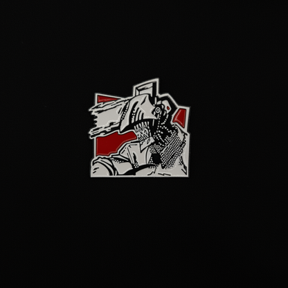 Chainsaw Man Chainsaw Black and White Pin