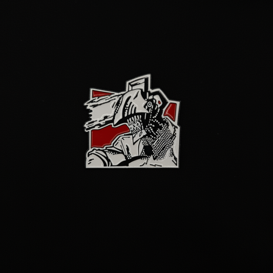 Chainsaw Man Chainsaw Black and White Pin
