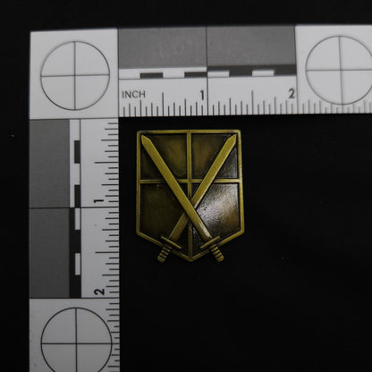 Attack on Titan Brass Military Branches Badges