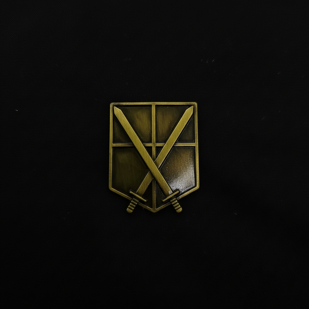 Attack on Titan Brass Military Branches Badges