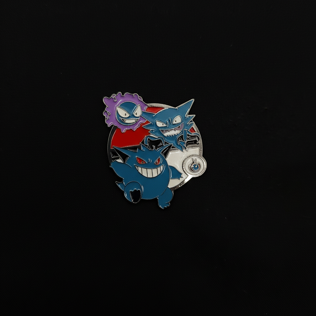 Pokemon Ghastly Haunter and Gengar Pin