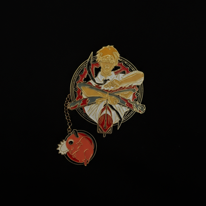 Chainsaw Man Chainsaw x Pochita Pin