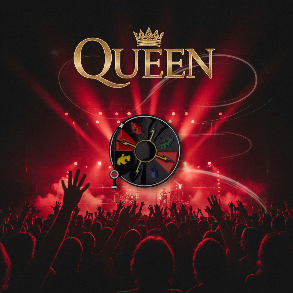 Bands Queen Microphone Pin