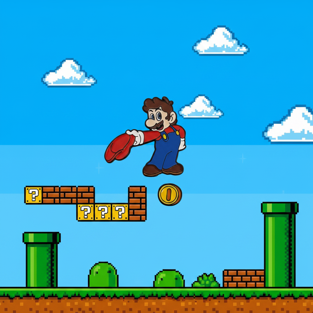 Super Mario Bros. Mario Cap Pin