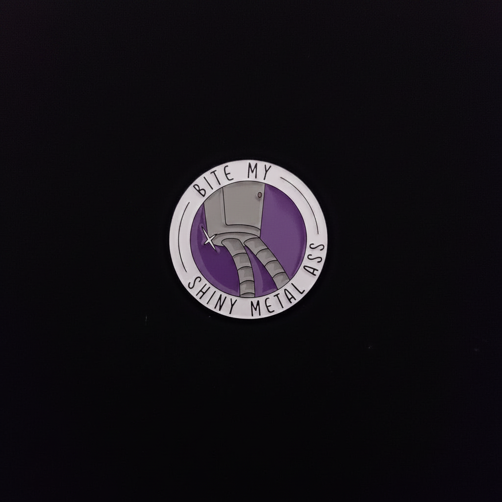 Futurama Bender "Bite My Shiney Metal Ass" Pin