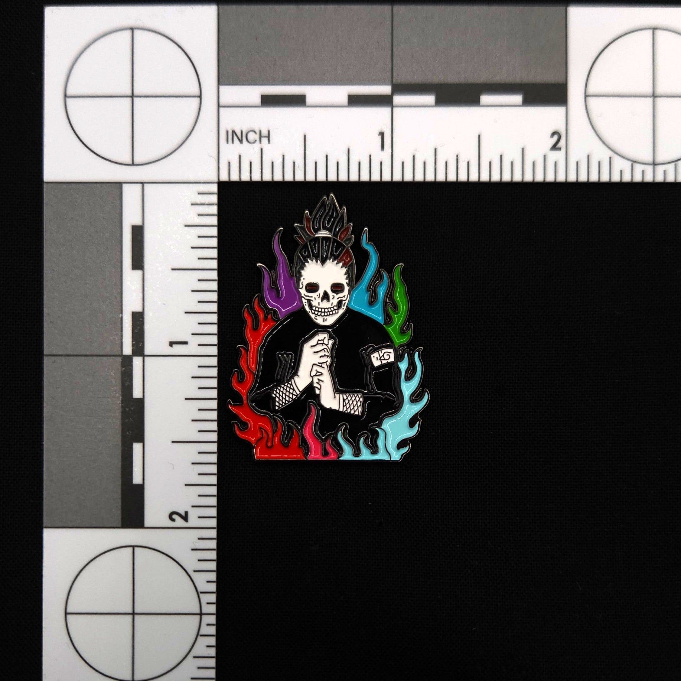 Naruto Shikamaru Colored Flames Pins