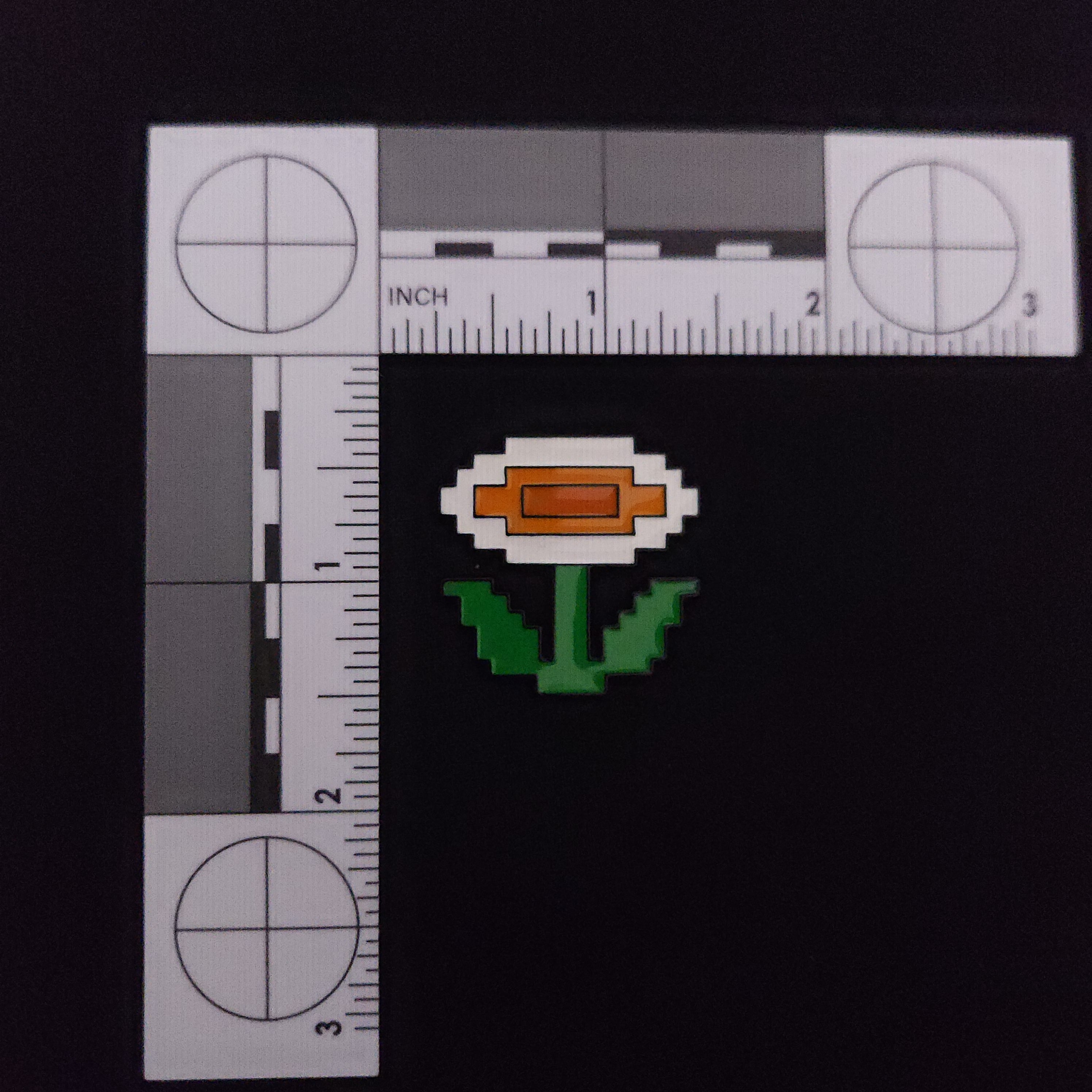 Super Mario Bros. 8-Bit Flower Power Pin