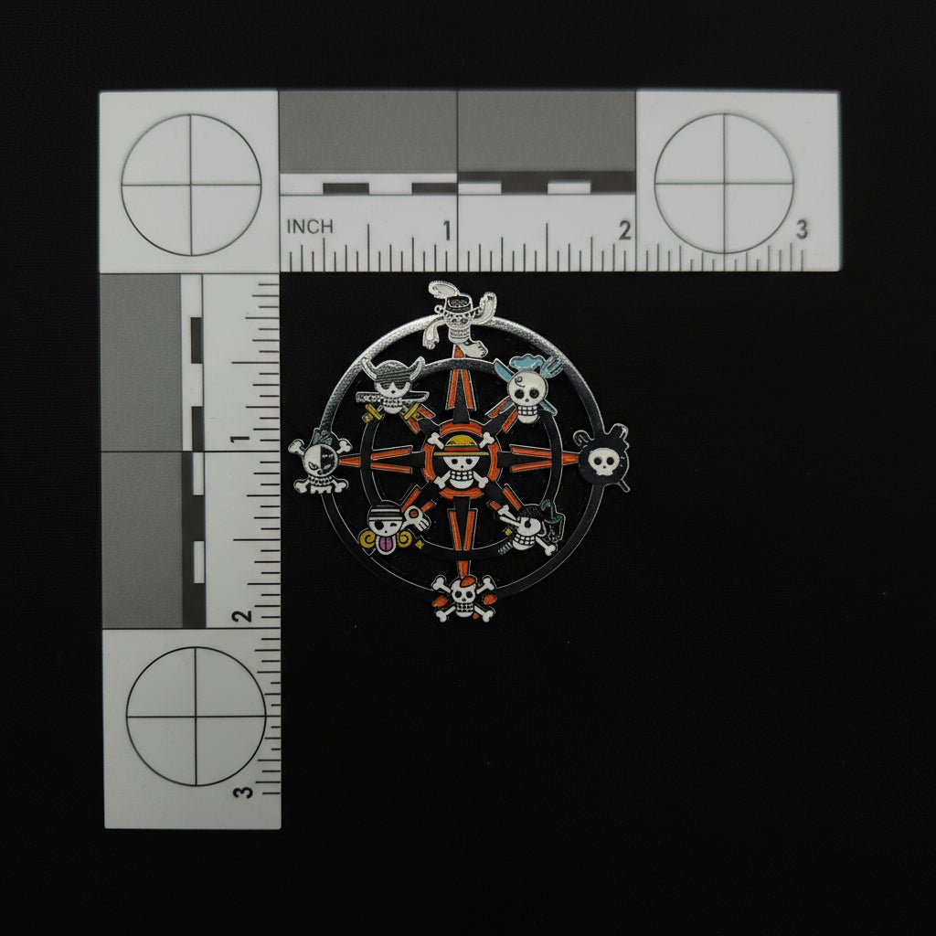 One Piece Straw Hat Crew Skulls Compass
