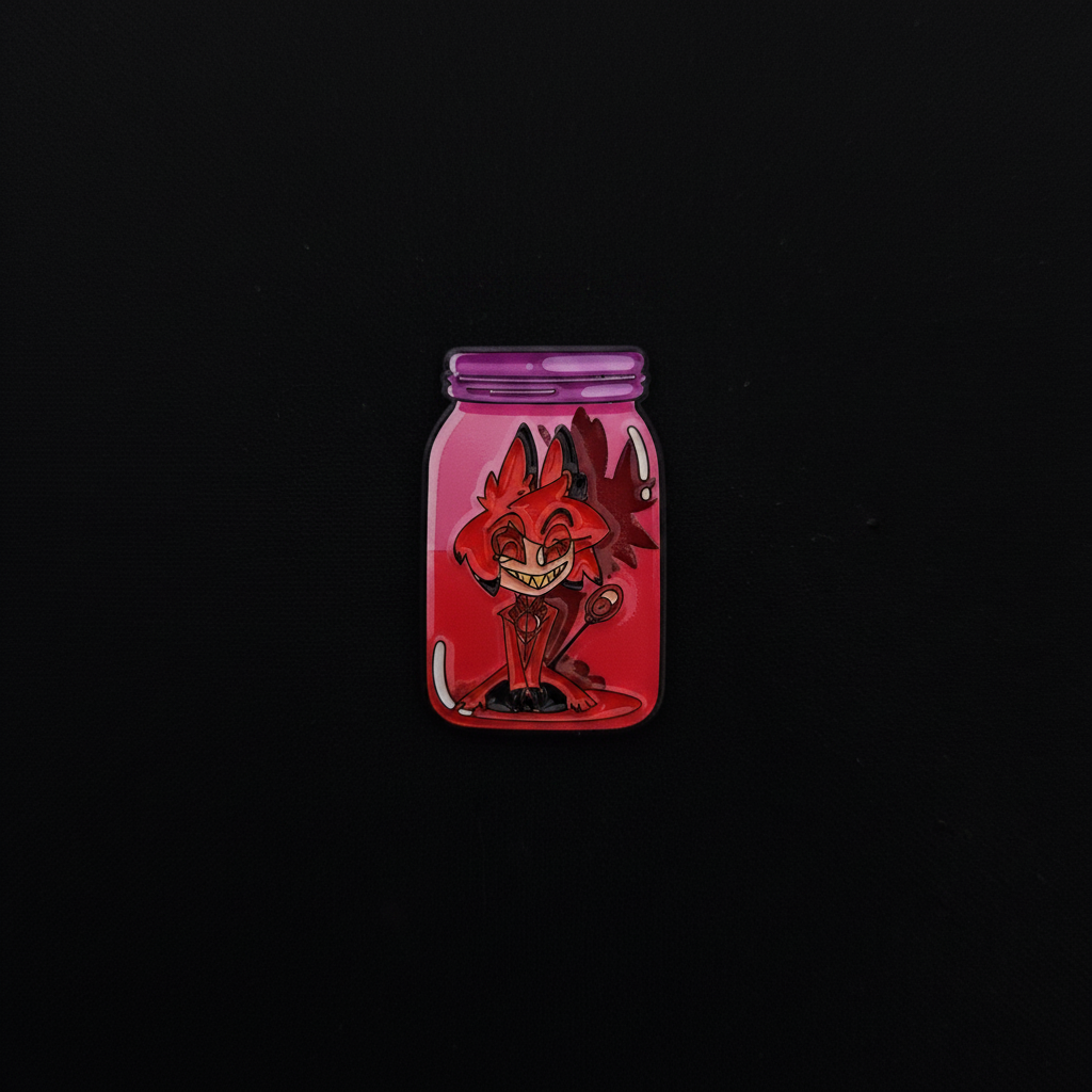 Hazbin Hotel in a Jar Pins