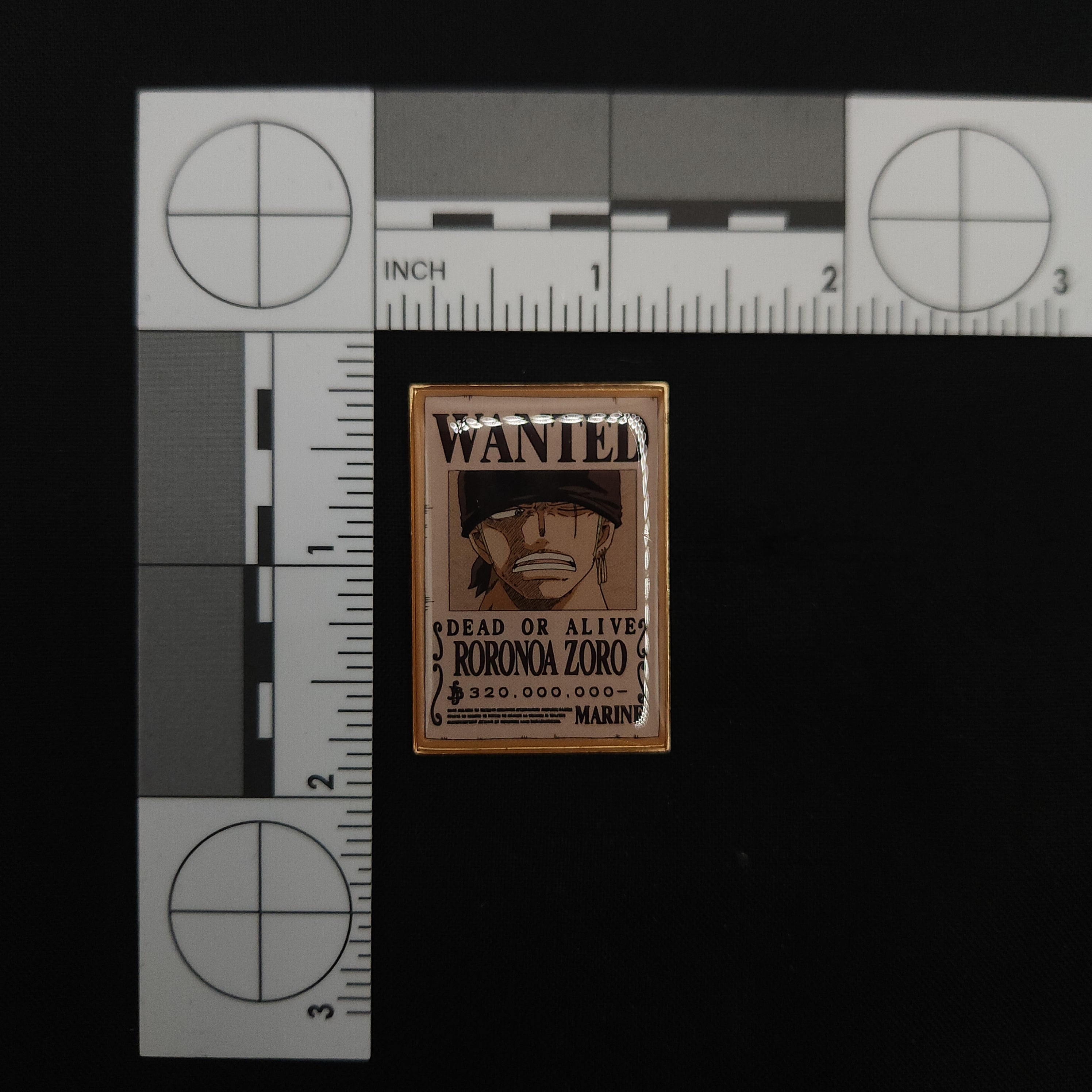 One Piece Zoro Wanted Poster Pin