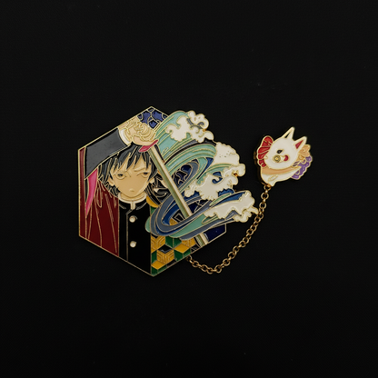 Demon Slayer Giyu W/ Chain Pin
