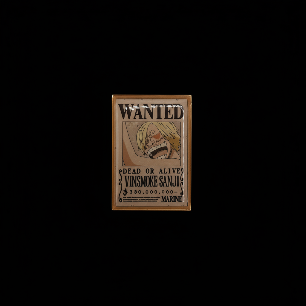 One Piece Sanji Wanted Poster Pin