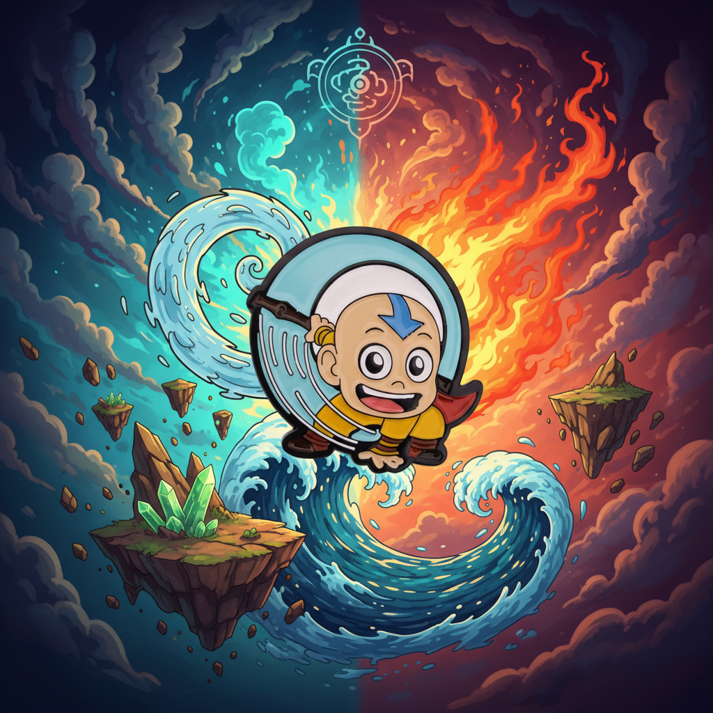 Avatar the Last Airbender Cute Aang Pin