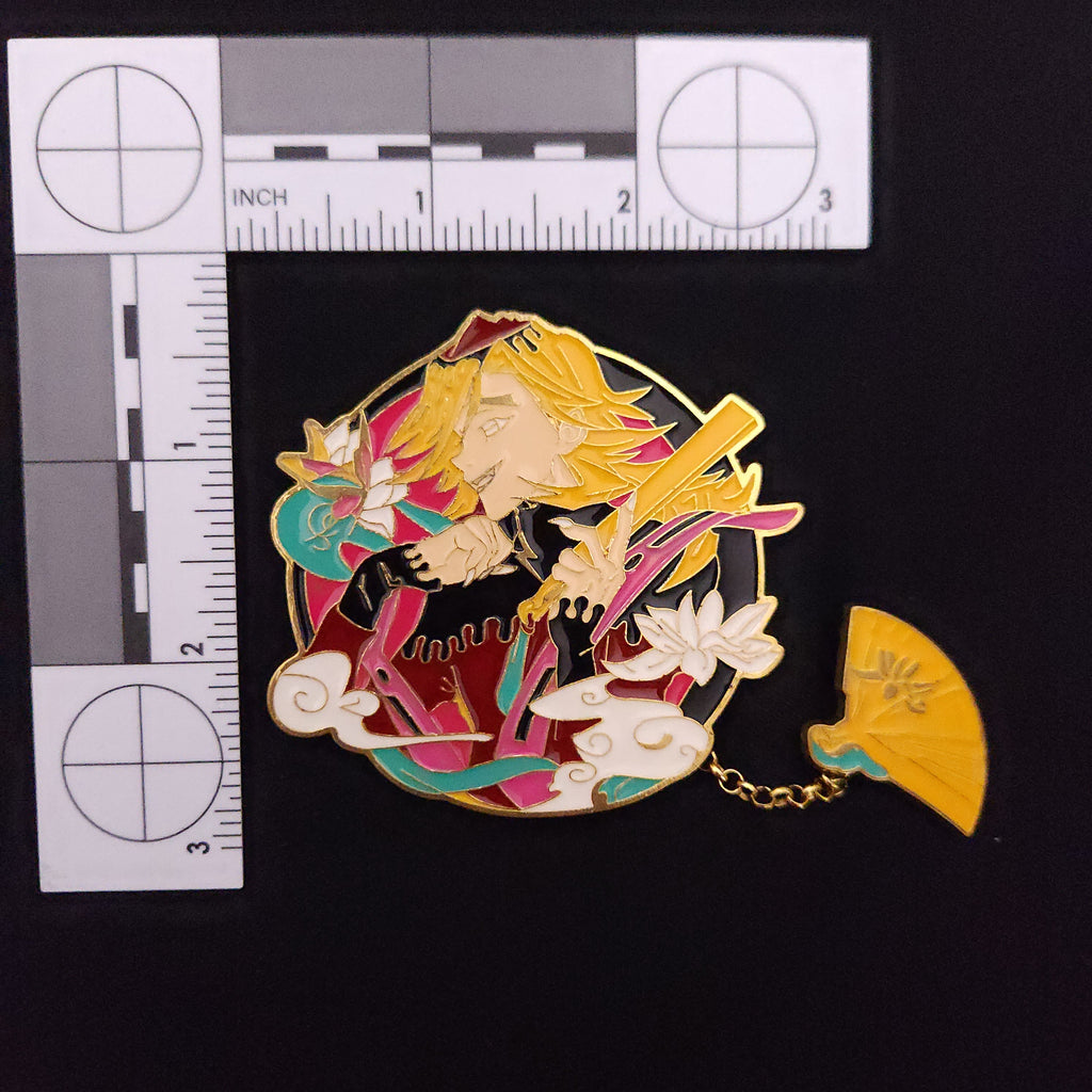 Demon Slayer Doma Pin With Chain