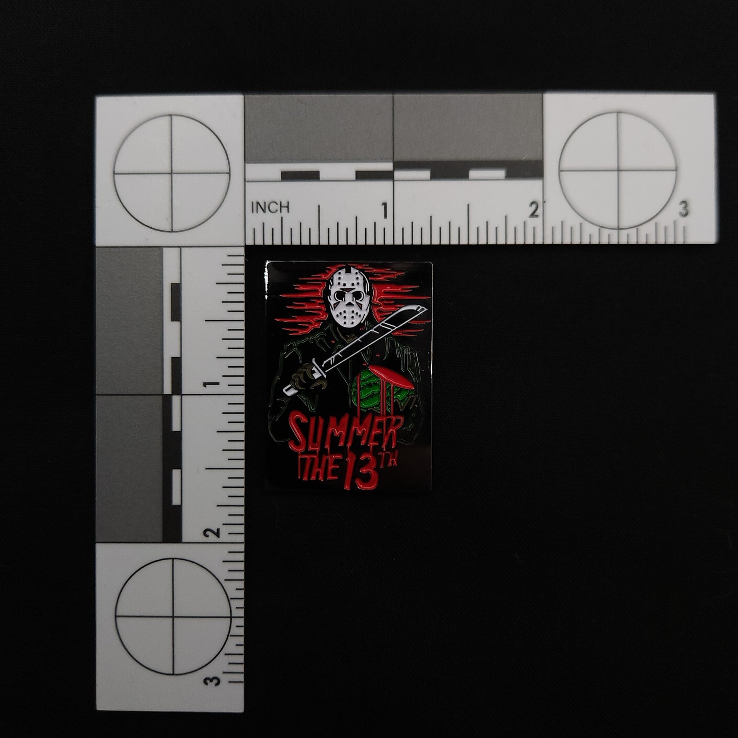Friday the 13th Jason Watermelon Summer Pin