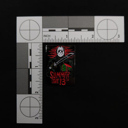Friday the 13th Jason Watermelon Summer Pin