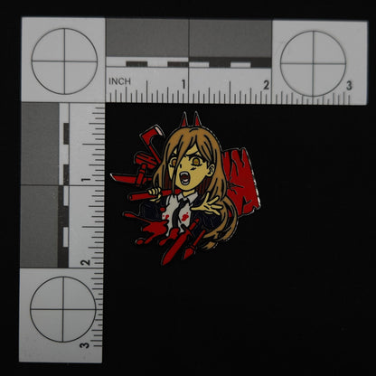 Chainsaw Man Power Print Pin
