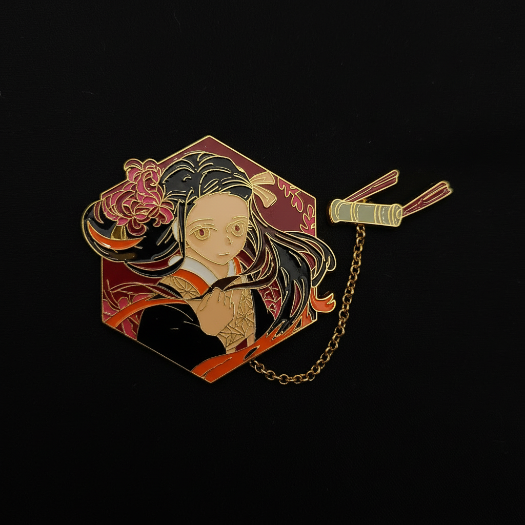 Demon Slayer Nezuko W/ Chain Pin