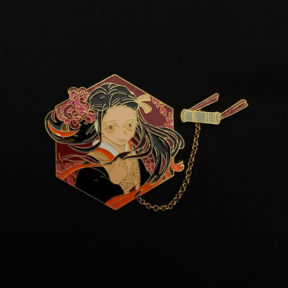 Demon Slayer Nezuko W/ Chain Pin