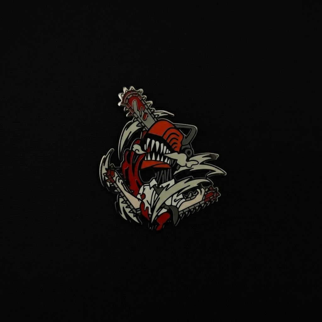 Chainsaw Man Chainsaw Print Pin