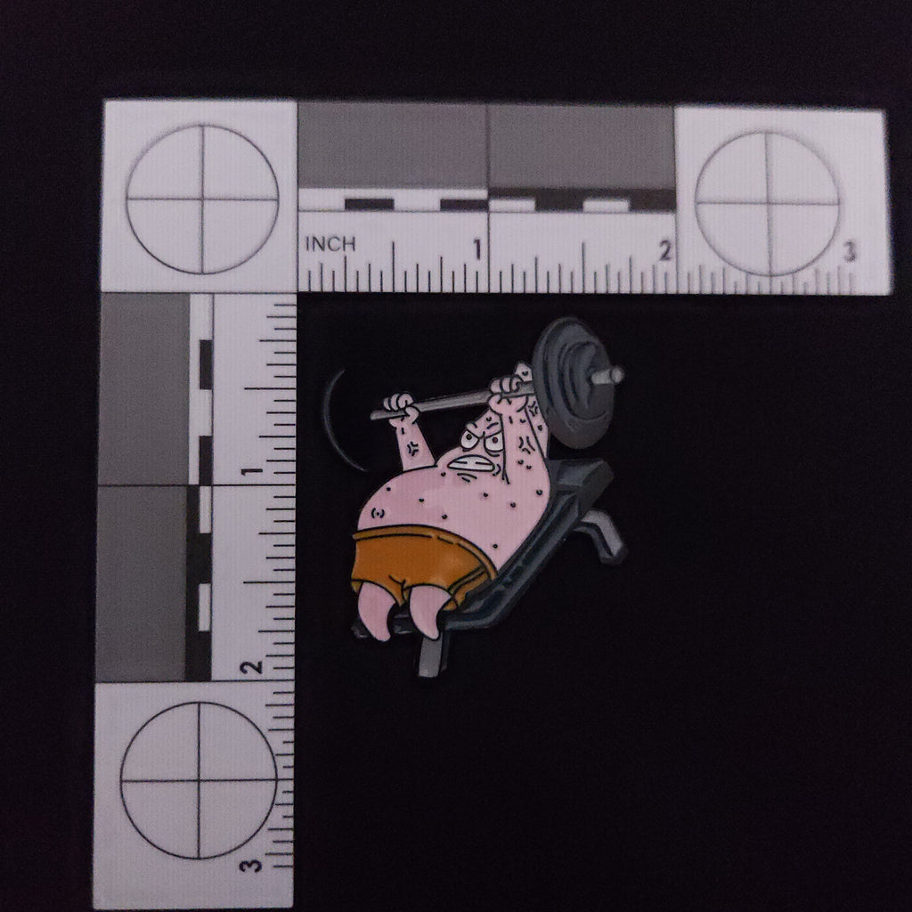 SpongeBob Square Pants Patrick Lifting Weights Pin