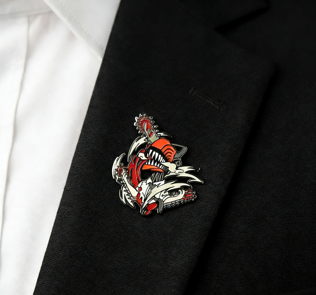 Chainsaw Man Chainsaw Print Pin