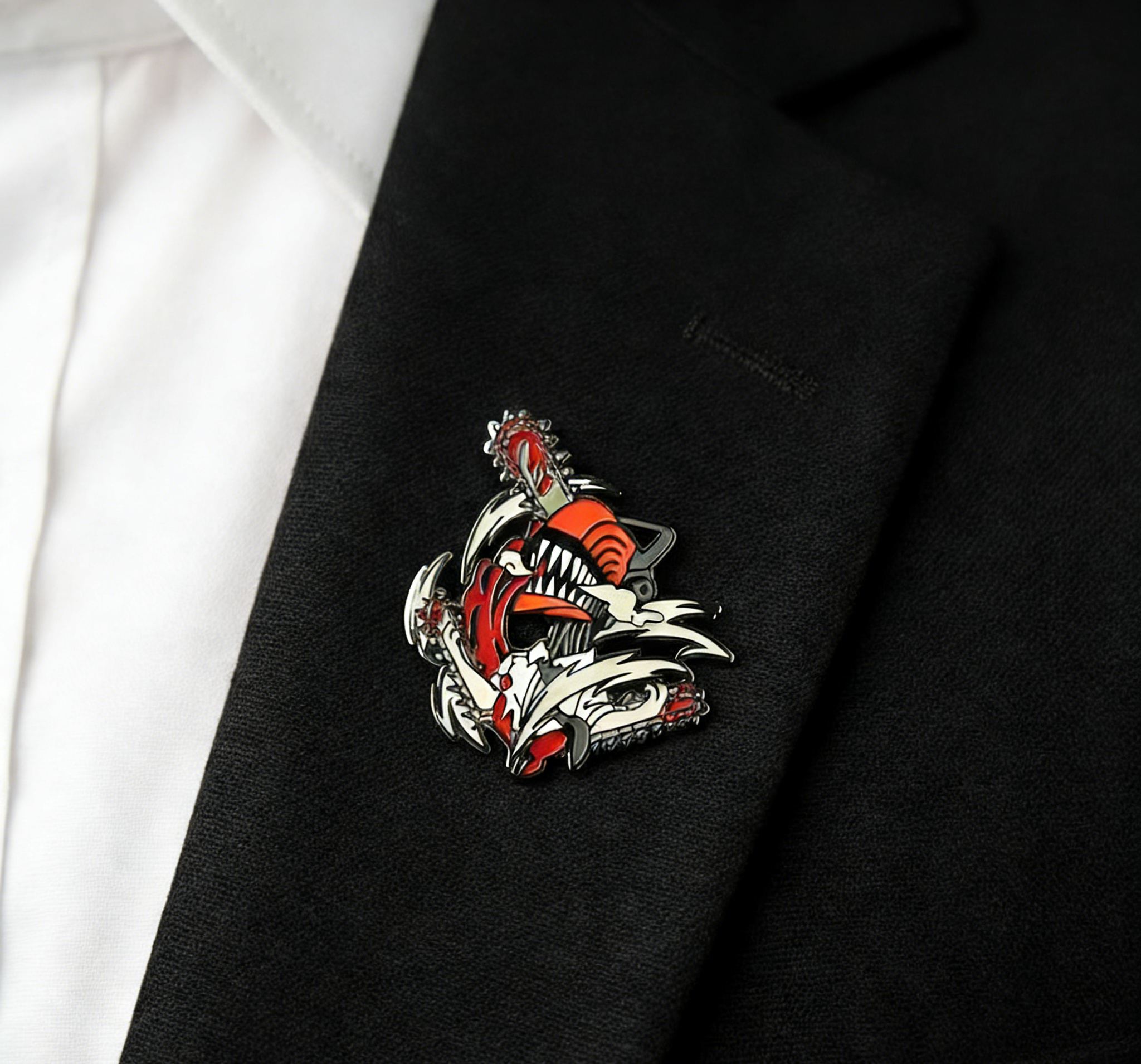 Chainsaw Man Chainsaw Print Pin