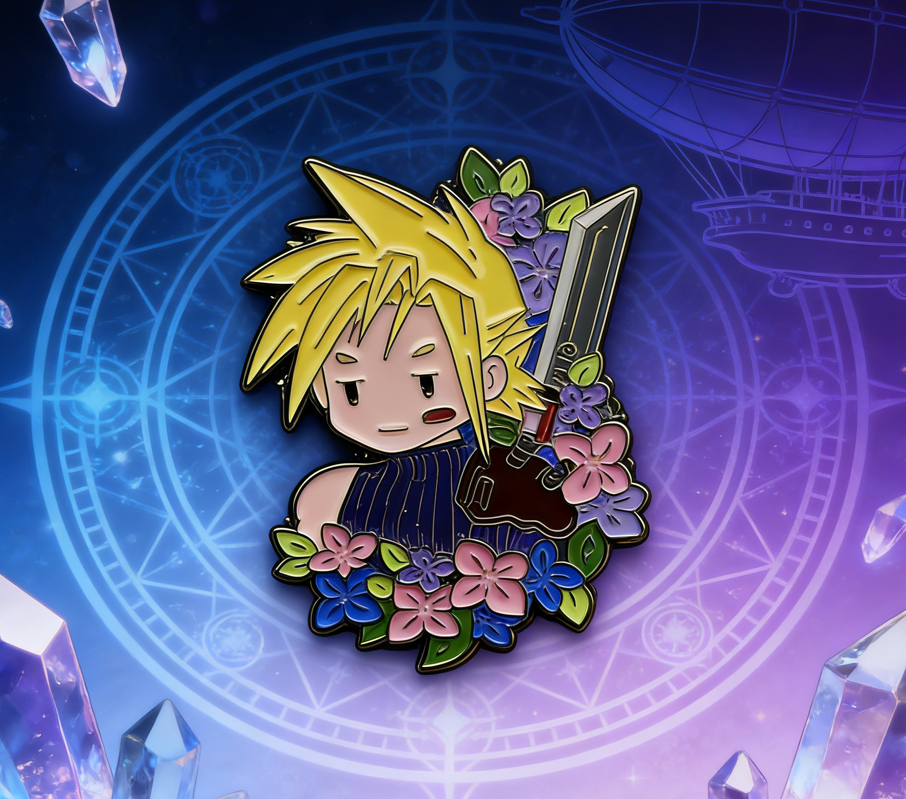 Final Fantasy FF7 Cute Cloud Pin