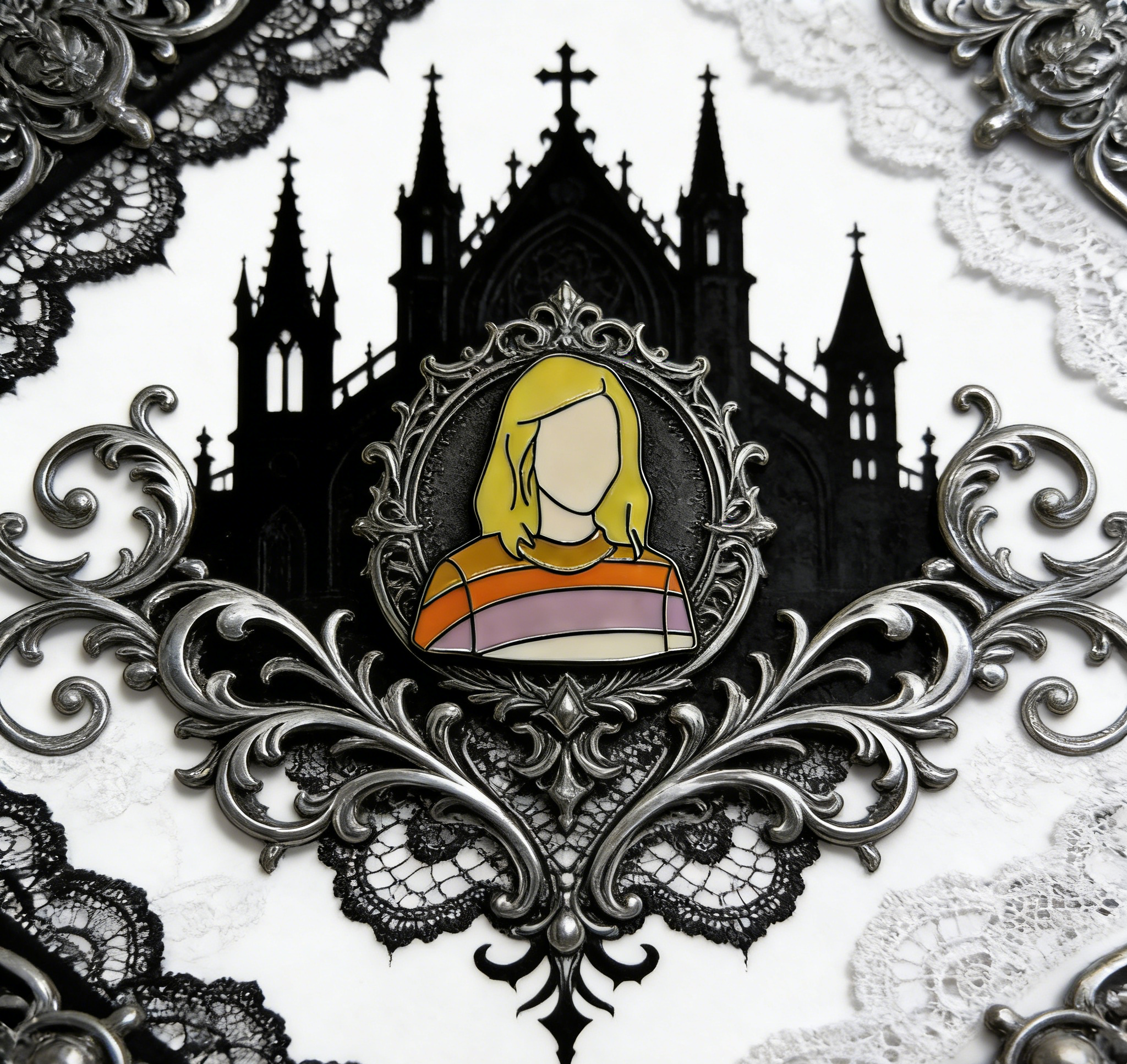 Wednesday Colorful Enid Pin