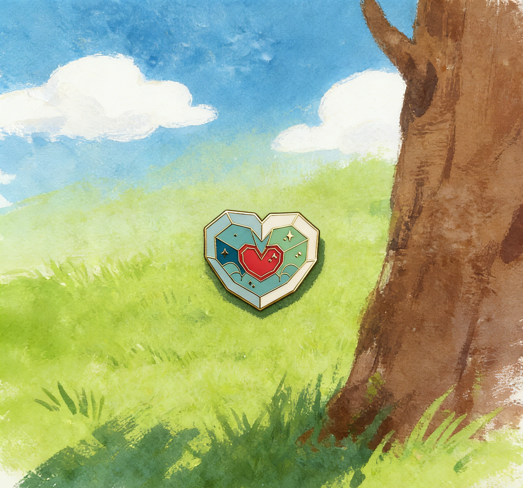 The Legend of Zelda Heart Container Pin