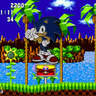 Sonic the Hedgehog Sonic Thumbs up Pin