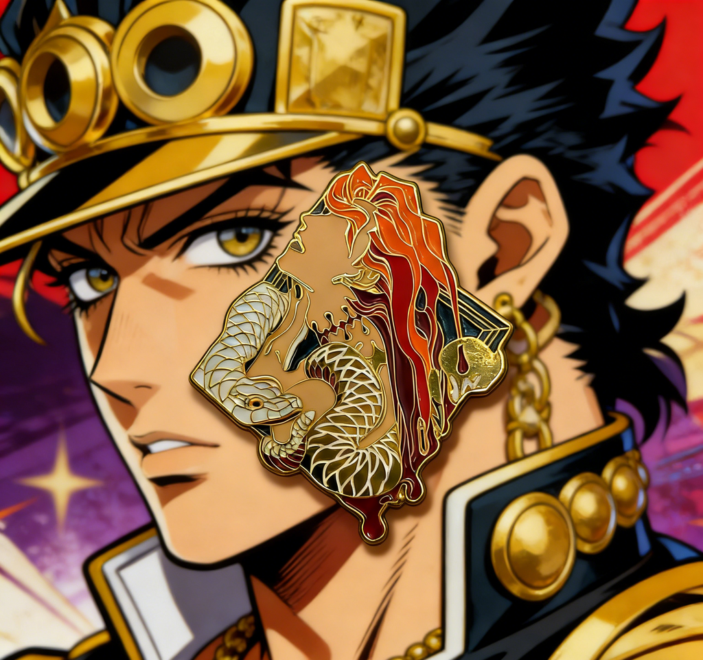 Jojo's Bizarre Adventure Jolyne With Snake Pin